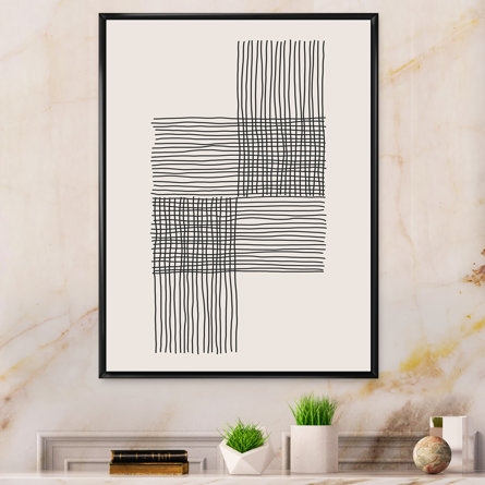 Minimal Geometric Compostions of Elementary Forms XIX - Print on Canvas - Image 1