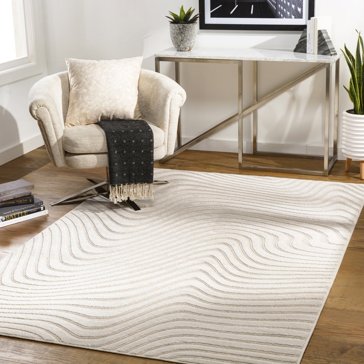 Ricki Light Beige/Cream Area Rug - Image 1