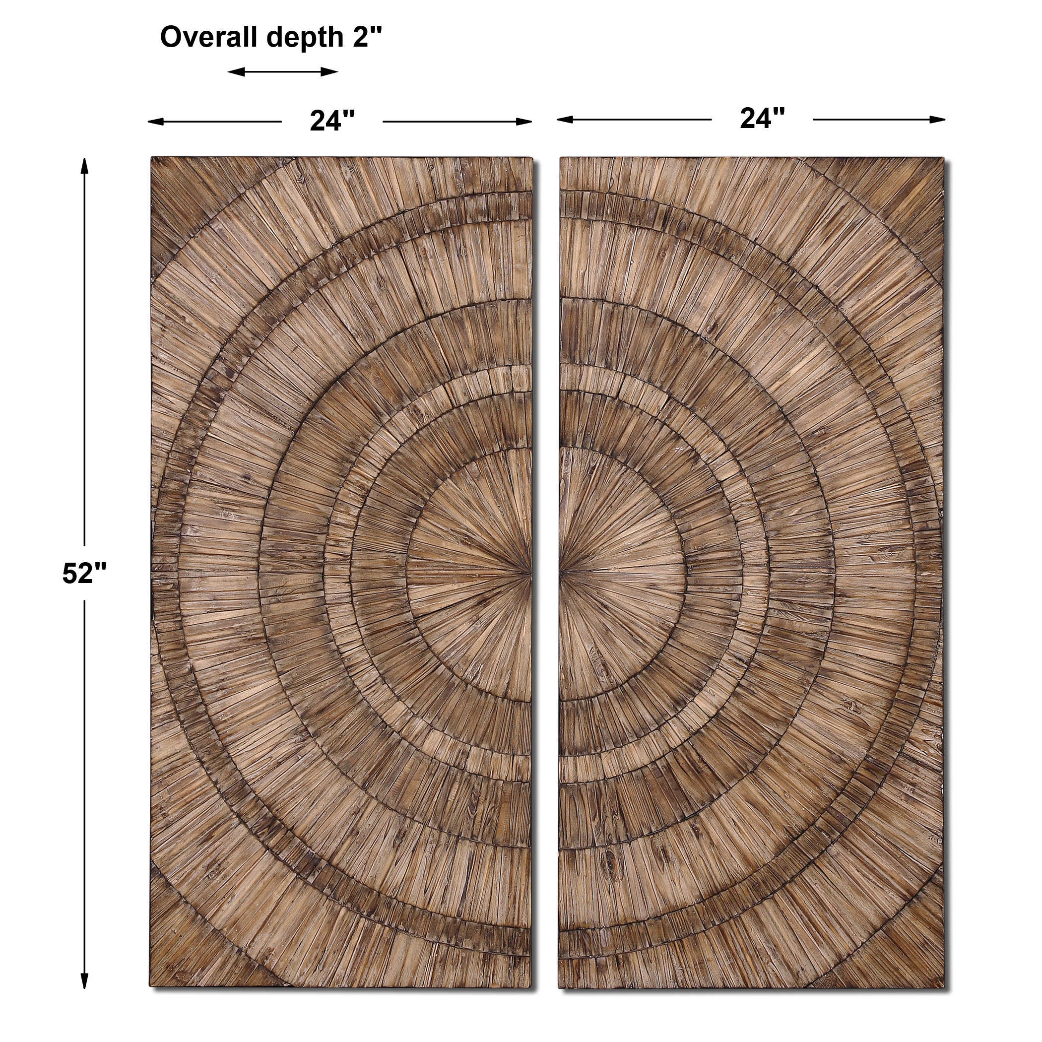 Lanciano Wood Wall Panels s/2 - Image 2