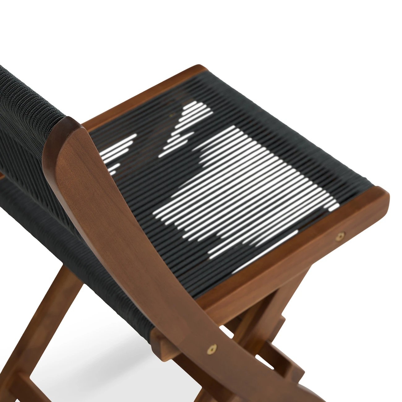 Elanora Outdoor Folding Dining Chair - Dark Acacia - Image 3