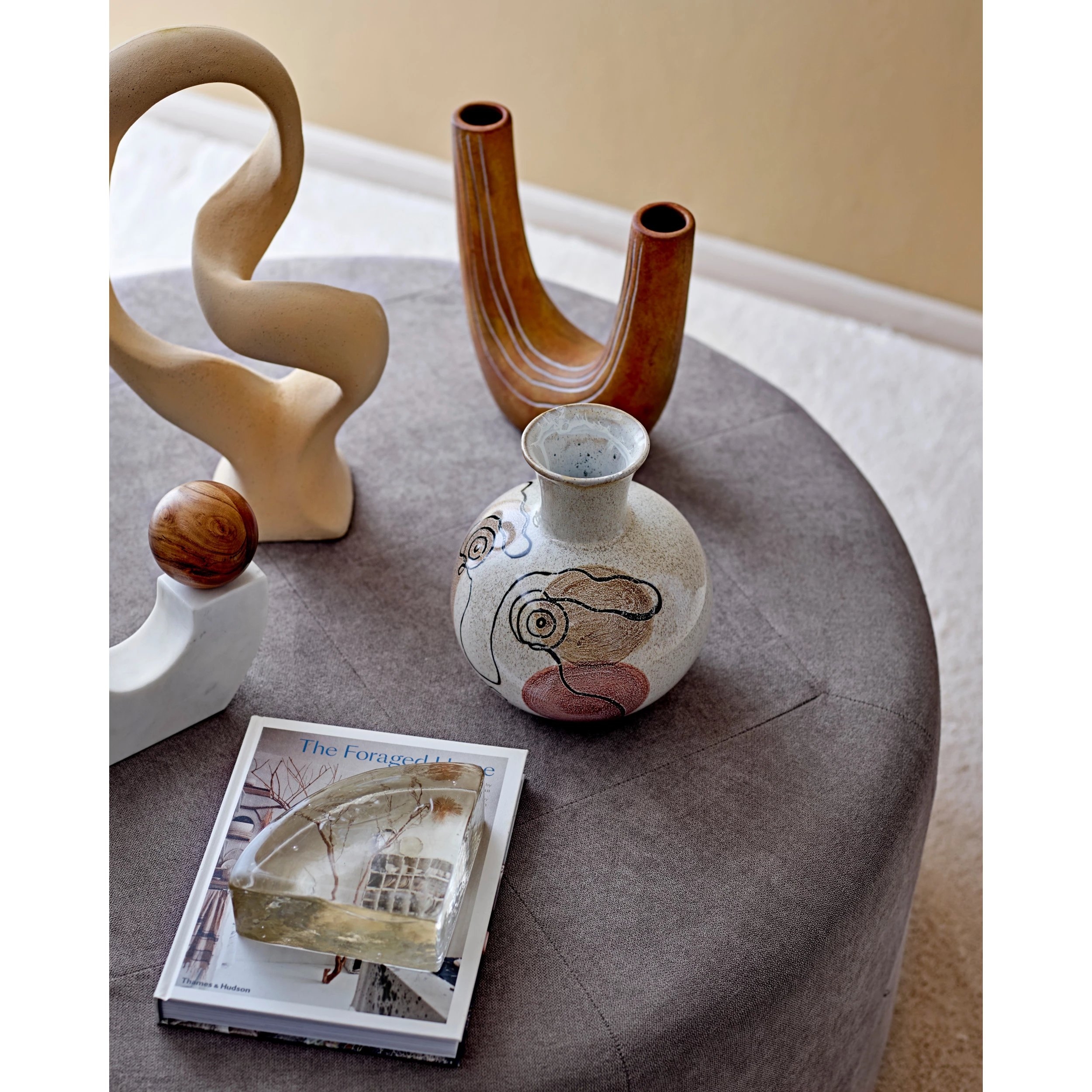 Decorative Geometric Glass Block Bookend, Clear - Image 3