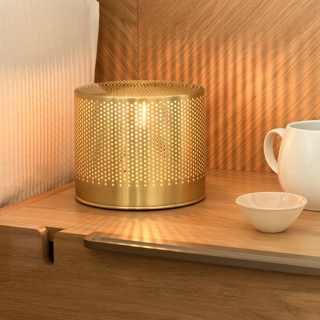 Perforate Brass Table Lamp - Image 0