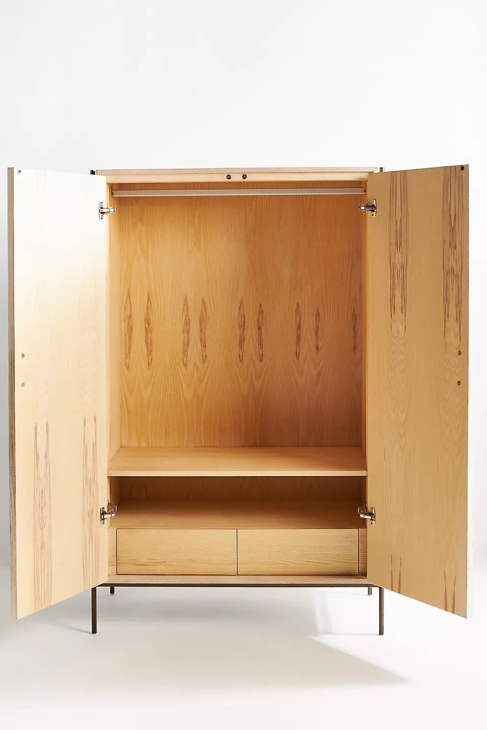 Rulo Reclaimed Spalted Oak Armoire By Taracea in White - Image 4