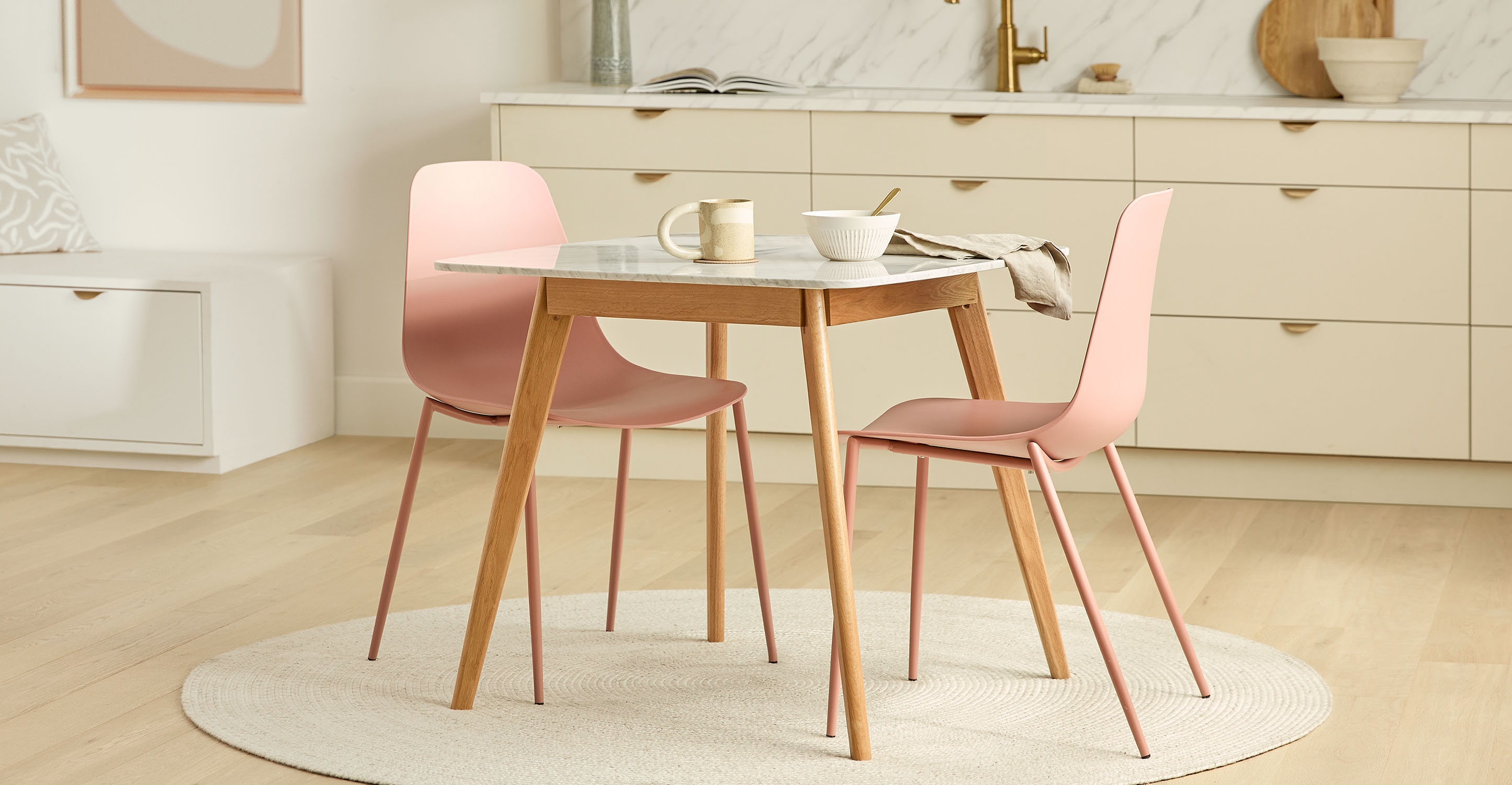Svelti Dusty Pink Dining Chair - Image 4