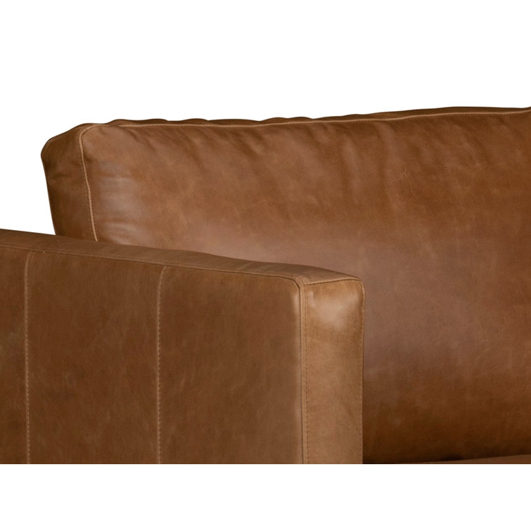Clifford Genuine Leather Custom Armchair - Image 1