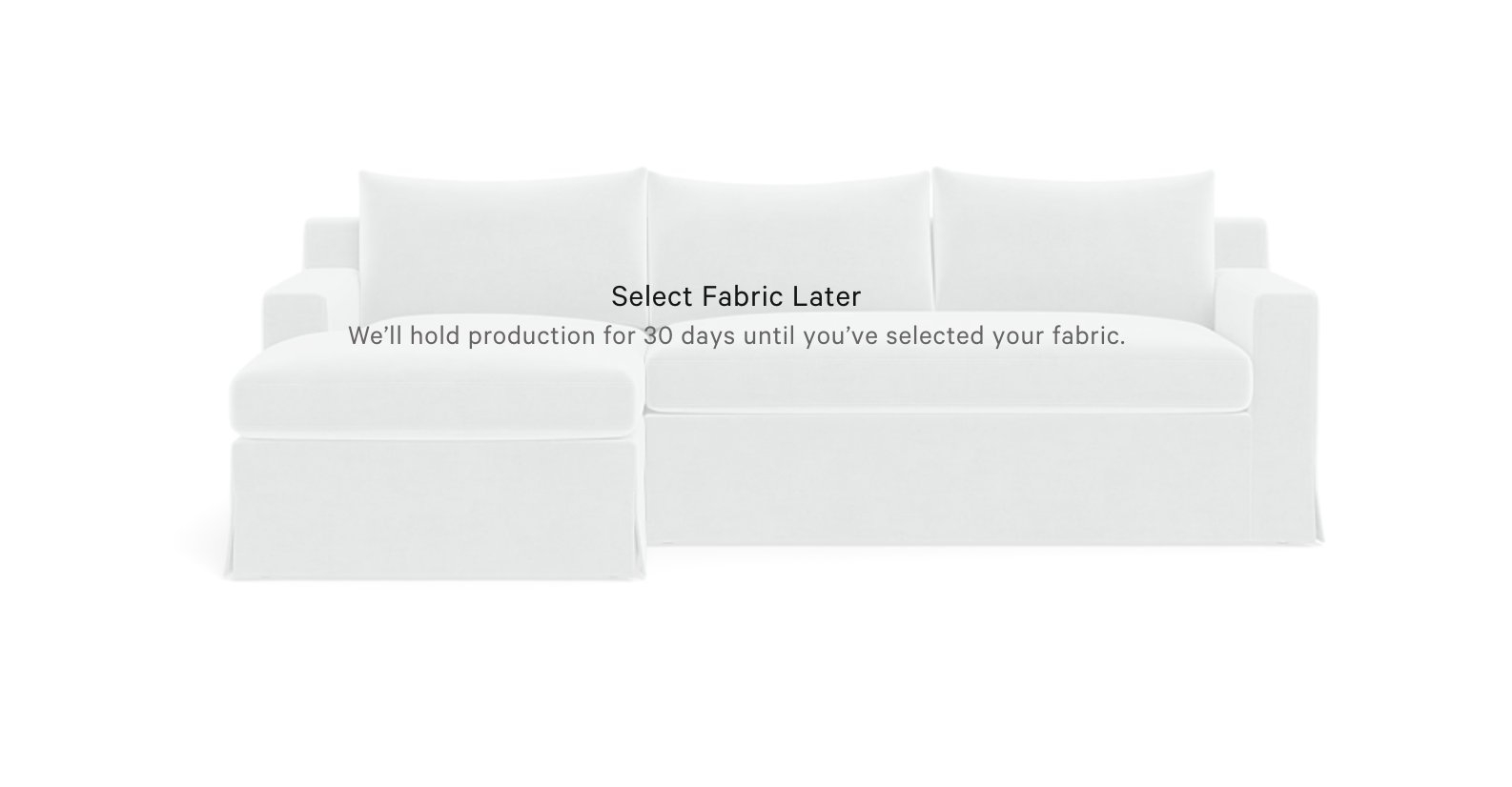 Sloan Slipcovered  Chaise Sectional - Image 0