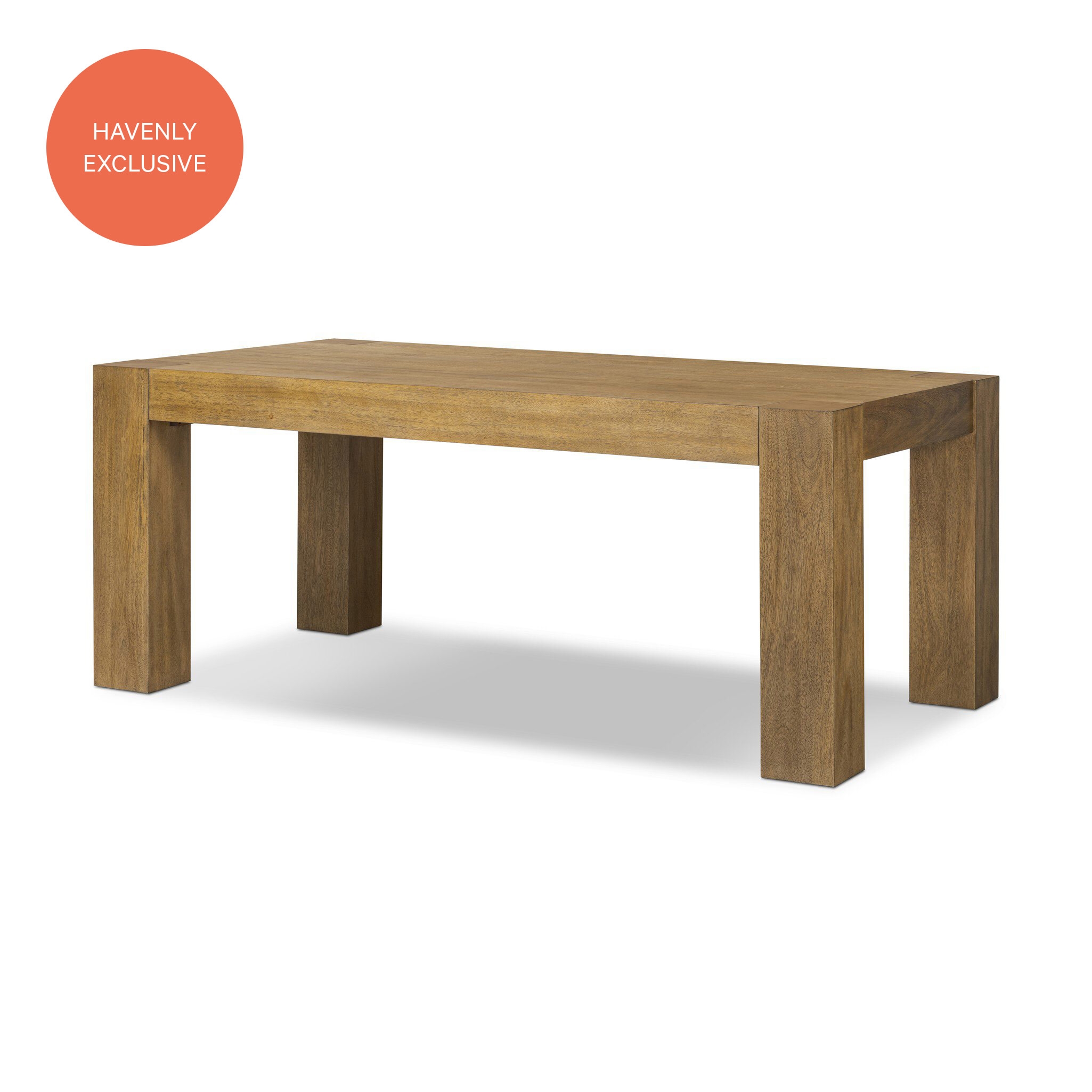 Emeli Dining Table 72" - Tawny Rubberwood Veneer - Image 0