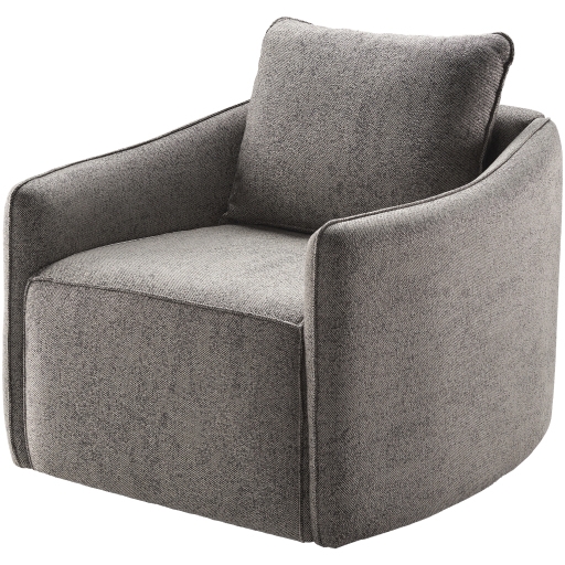 Kelli Polyester 25"H x 28"W x 32"D Swivel Chair - Image 0