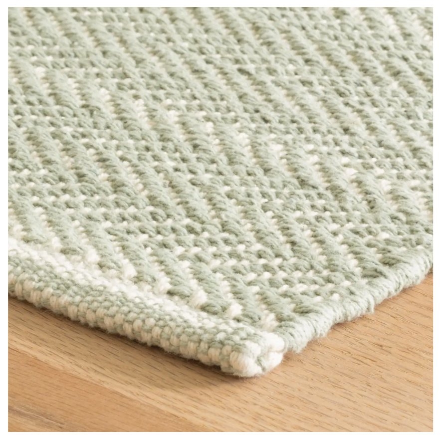 Herringbone Handwoven Cotton Rug - Image 2