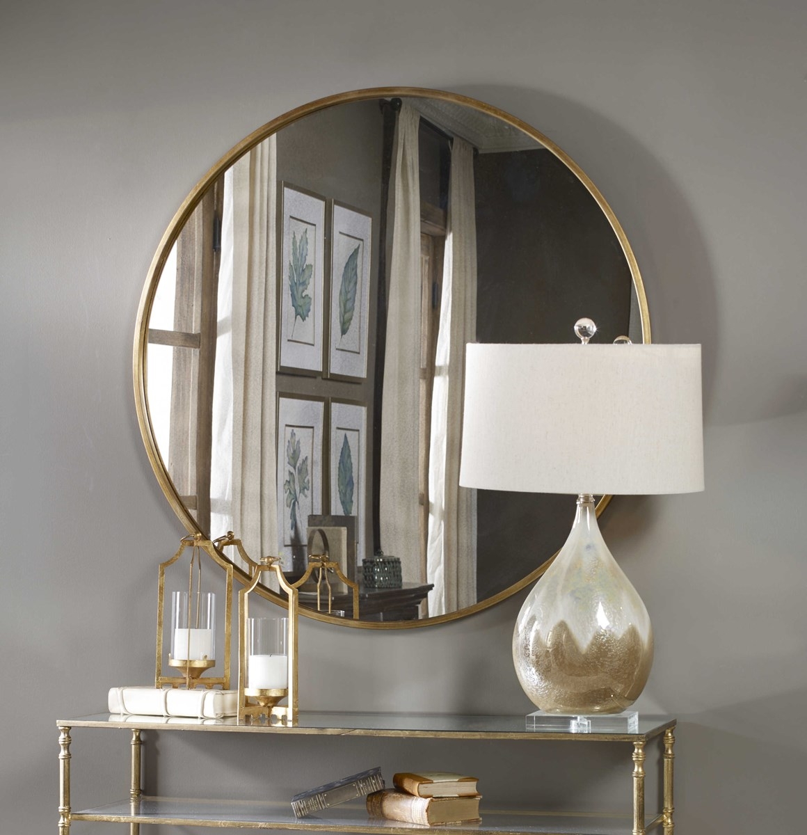 Junius Round Mirror, 43" - Image 1