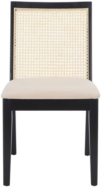 Levy Dining Chair - Black / Beige - Safavieh - Image 0