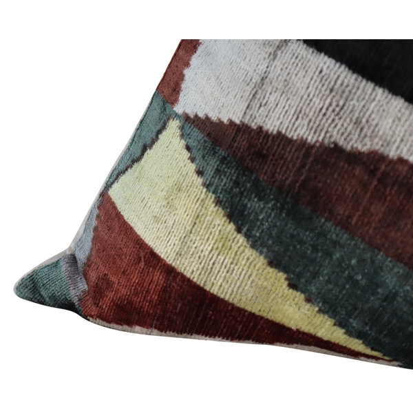 Canvello Geometric Shapes Velvet Throw Pillow - Image 2