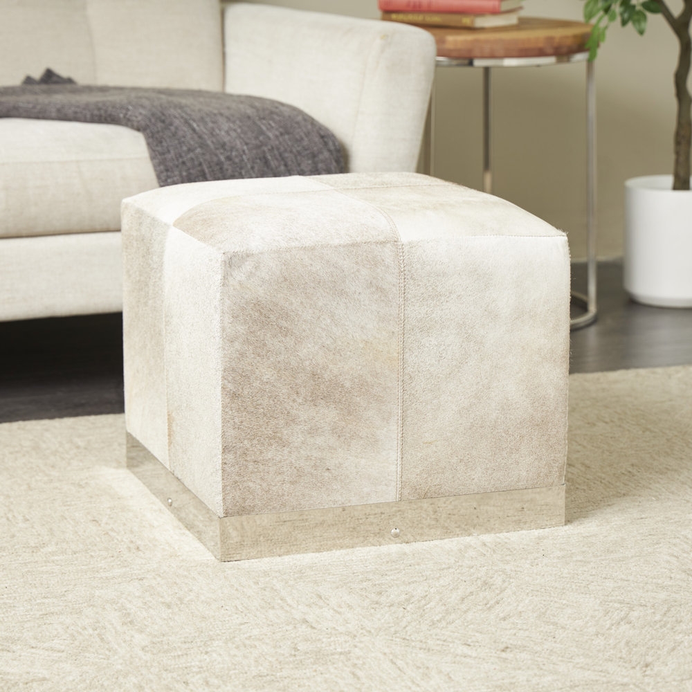 Leather Pouf - Image 3