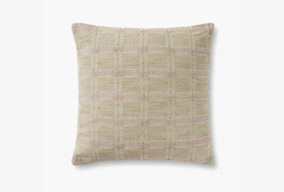 PILLOWS PAL0005 IVORY / BEIGE 22" x 22" Cover w/Poly - Image 0