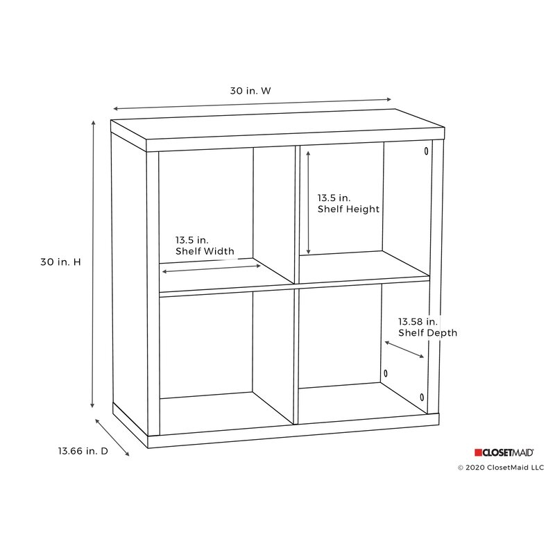 ClosetMaid Decorative Storage Cube Unit Bookcase - Image 3
