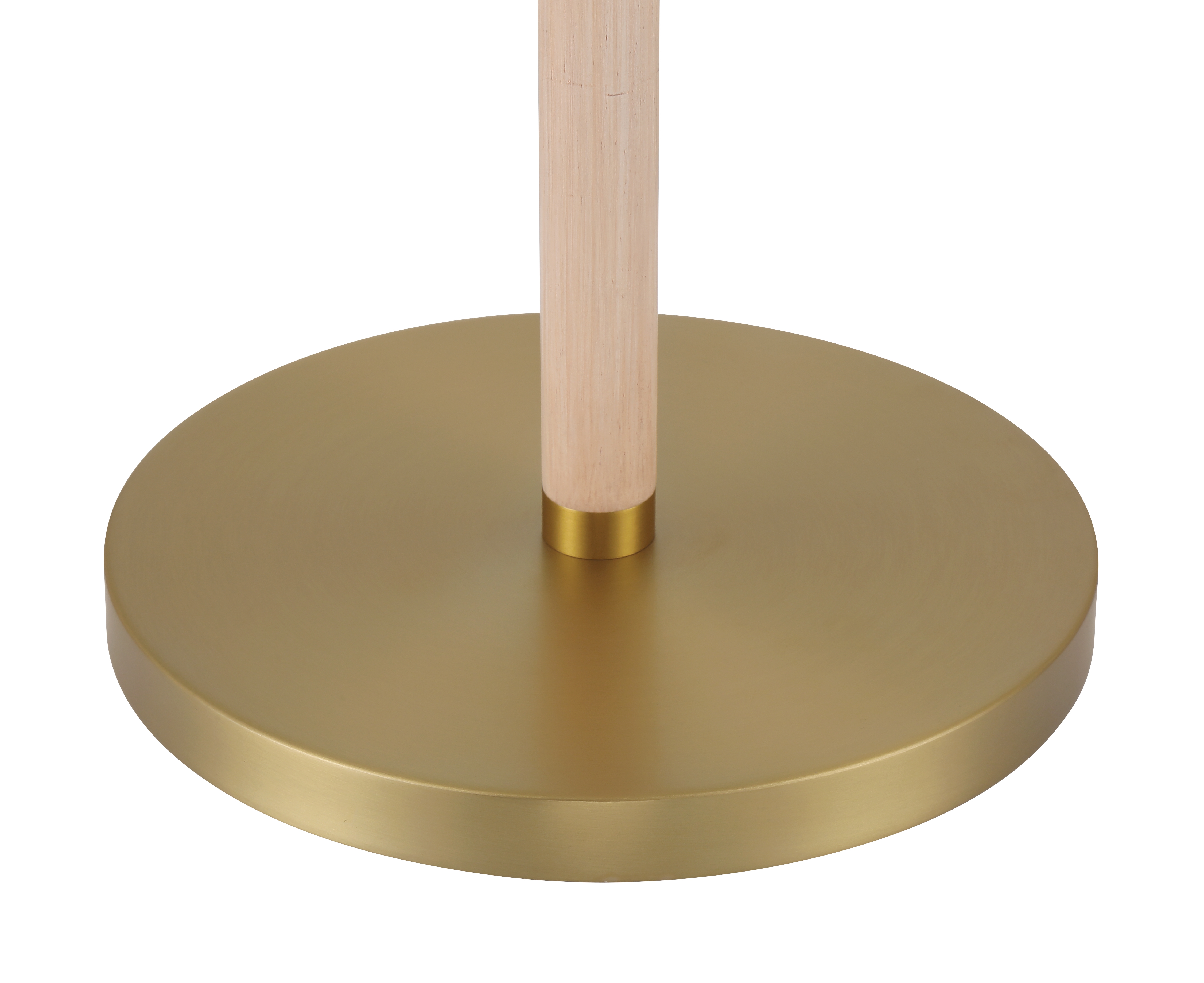 Hayward Floor Lamp | Cerused Oak, Antique Brass - Image 4