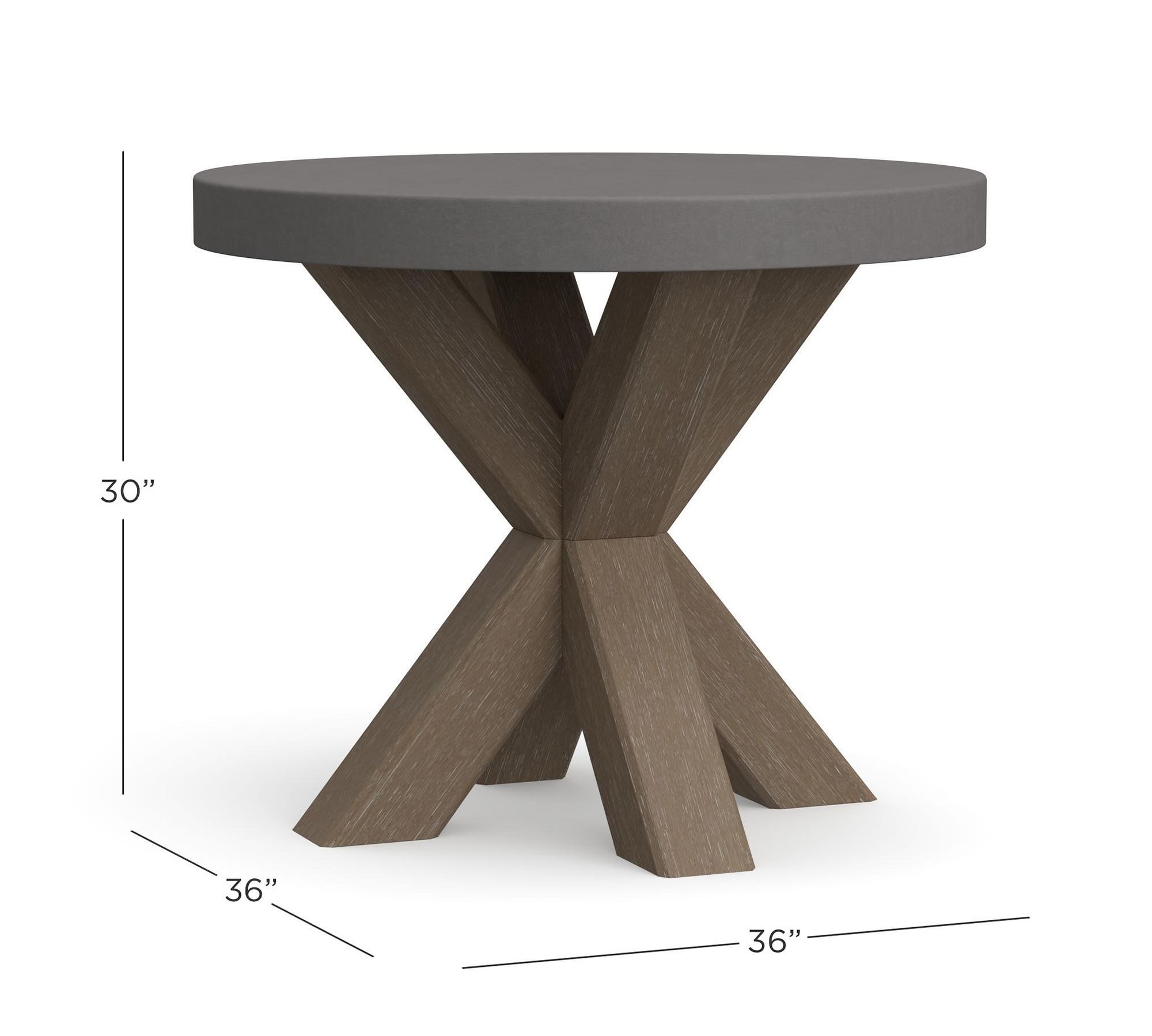 Abbott Bistro Table, Gray Wash - Image 3
