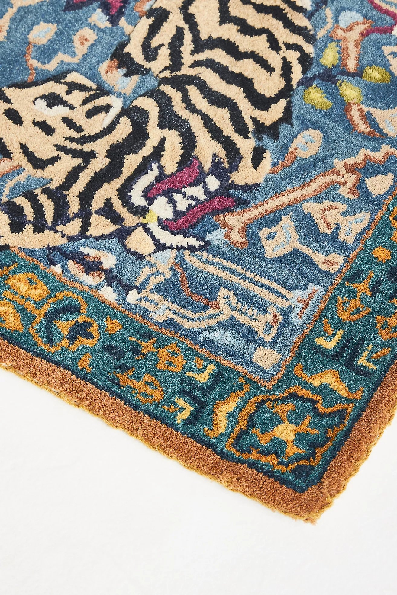 Agnes Tiger Tufted Wool-Viscose Blend Rug - Image 1