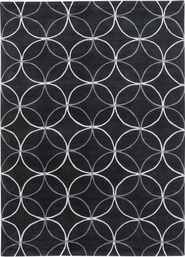 Cosmopolitan Black Indoor 8' x 11' Handmade Rug - Image 0