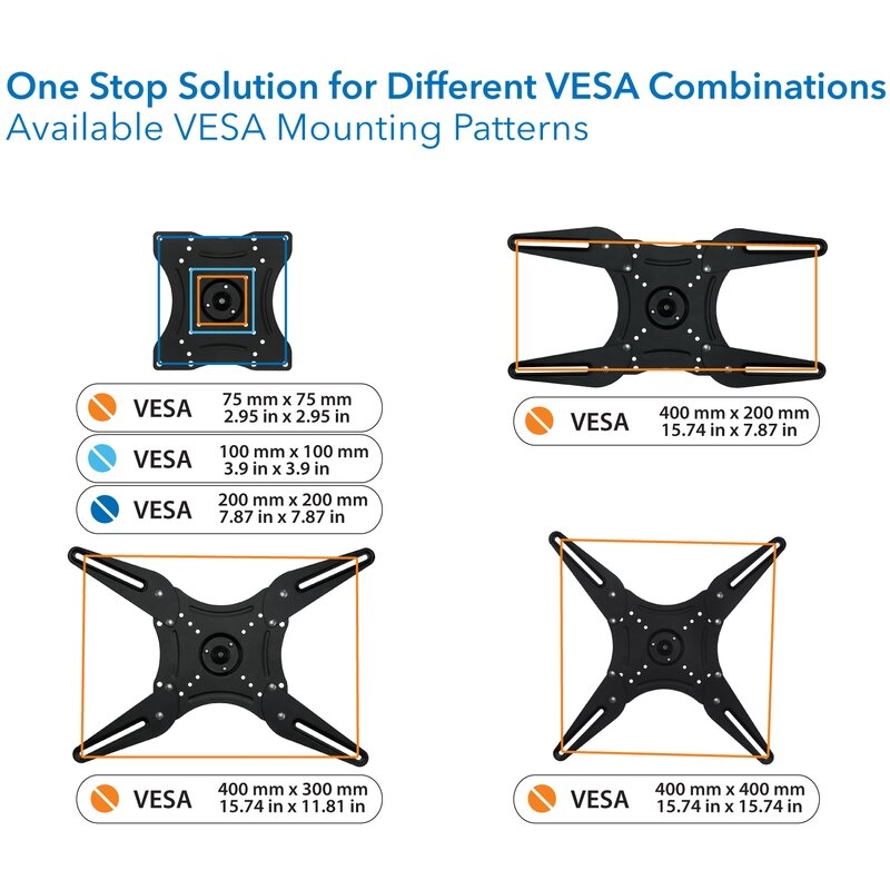 Mount-It! Full Motion TV Wall Mount | LCD, LED, 4K TV Swivel Bracket For 23 - 55 Inch Screen Sizes - Image 4