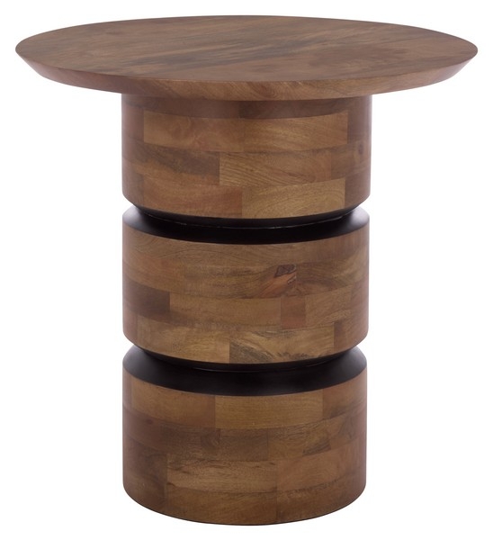 Zorro Round Accent Table - Walnut - Image 0