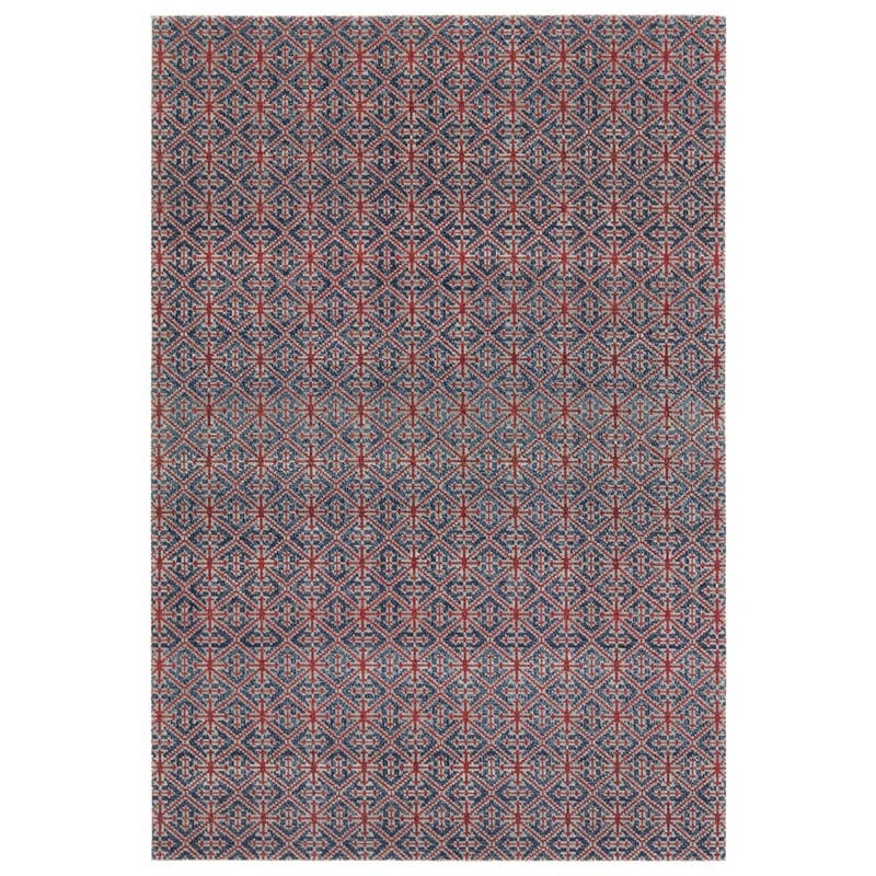 Darlita POL52 Outdoor Trellis Red and Blue Area Rug (7'6"x9'6") - Image 0
