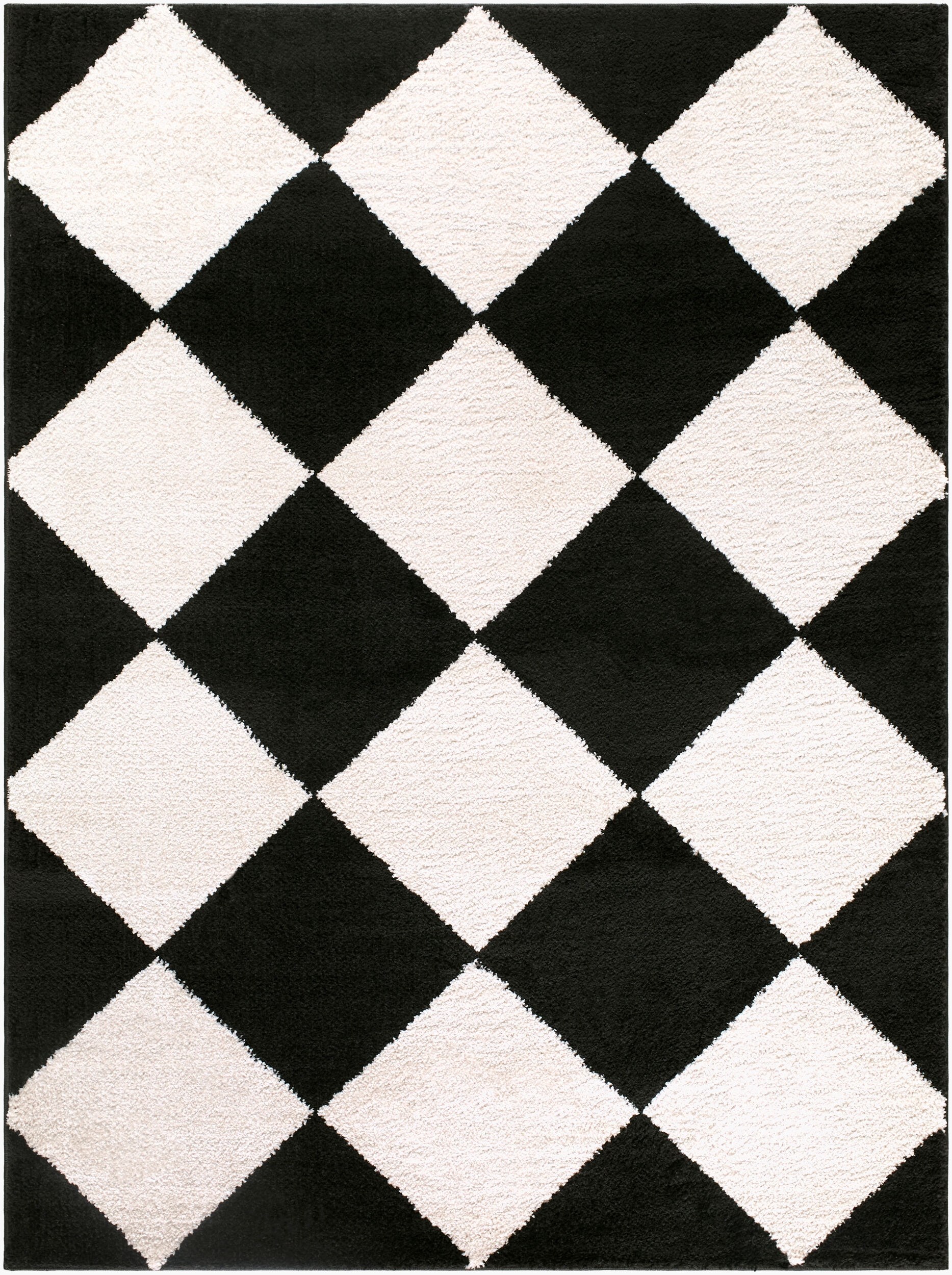Rivoli Black Indoor 7'10" x 10' Machine Woven Rug - Image 0