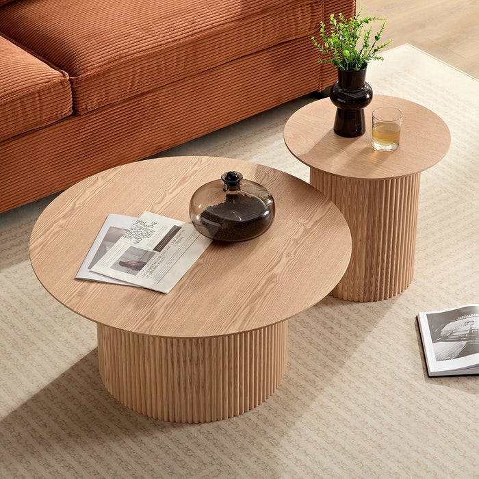 Contour & Co. | Fluted Side Accent Table - Image 1