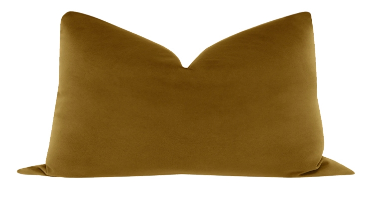 SIGNATURE VELVET // MARRAKESH GOLD - LITTLE LUMBAR 12" X 18" / Knife Edge - Image 0