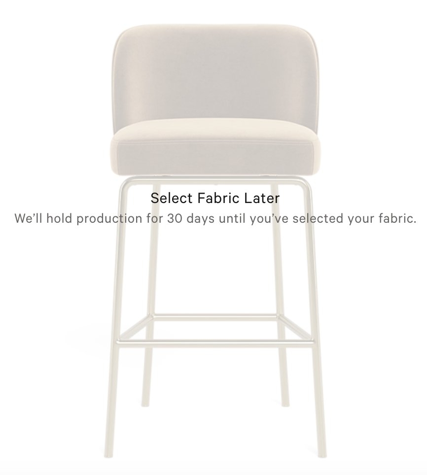 Graham Metal Framed Upholstered Bar Stool - Image 0