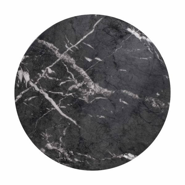 Alessandra Black Marble Side Table - Image 3