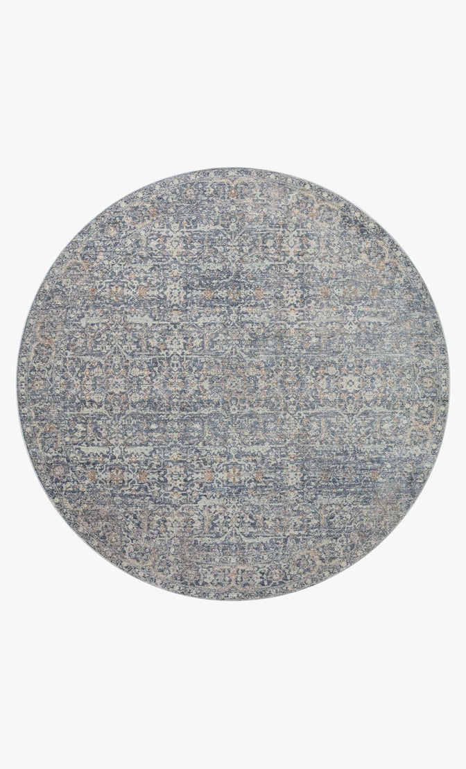 BLA-03 Denim / Taupe 5'-3" x 5'-3" Round - Image 0