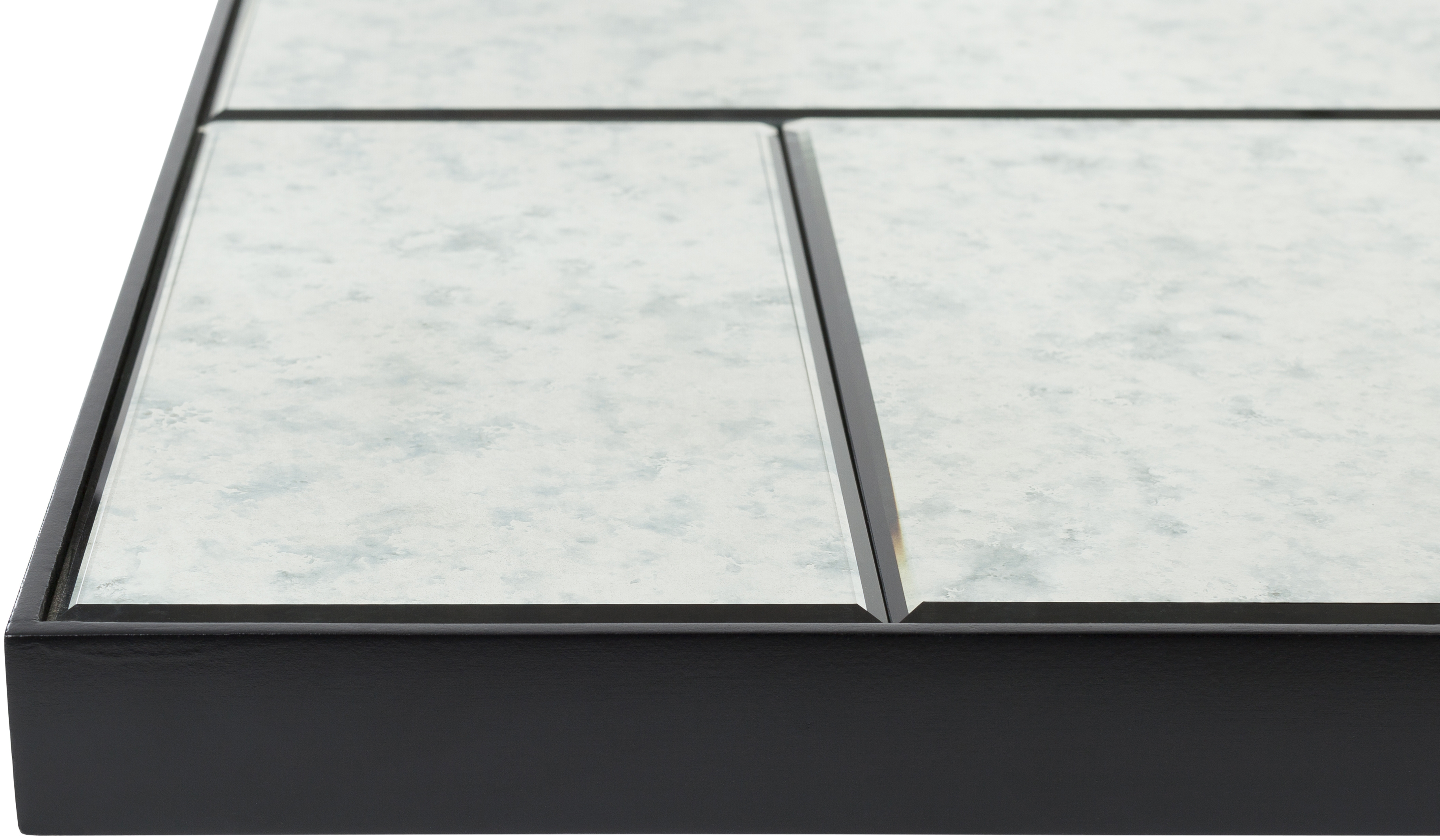 Charlton Black 42"H x 42"W x 2"D Accent Mirror - Image 1