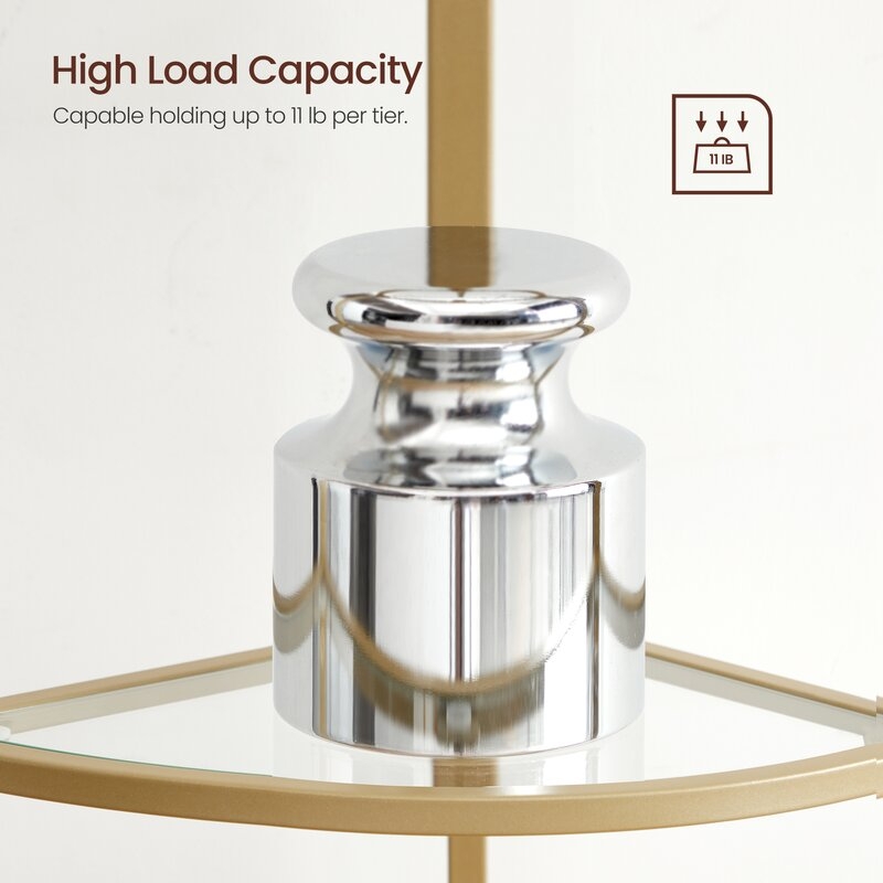 Dawni 64.25'' H x 11.61'' W Steel Corner Bookcase - Image 5