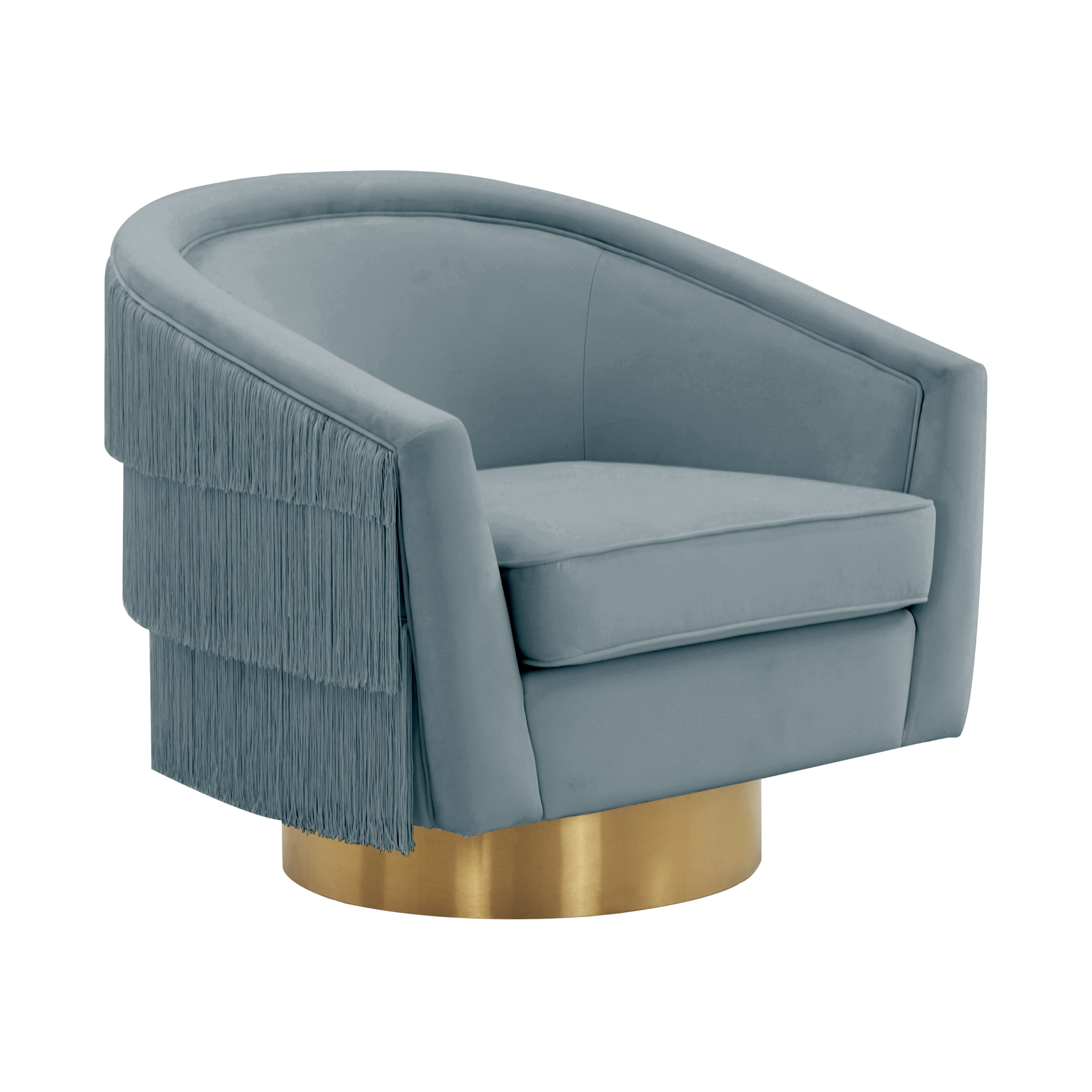 Flapper Bluestone Swivel Chair - Image 0