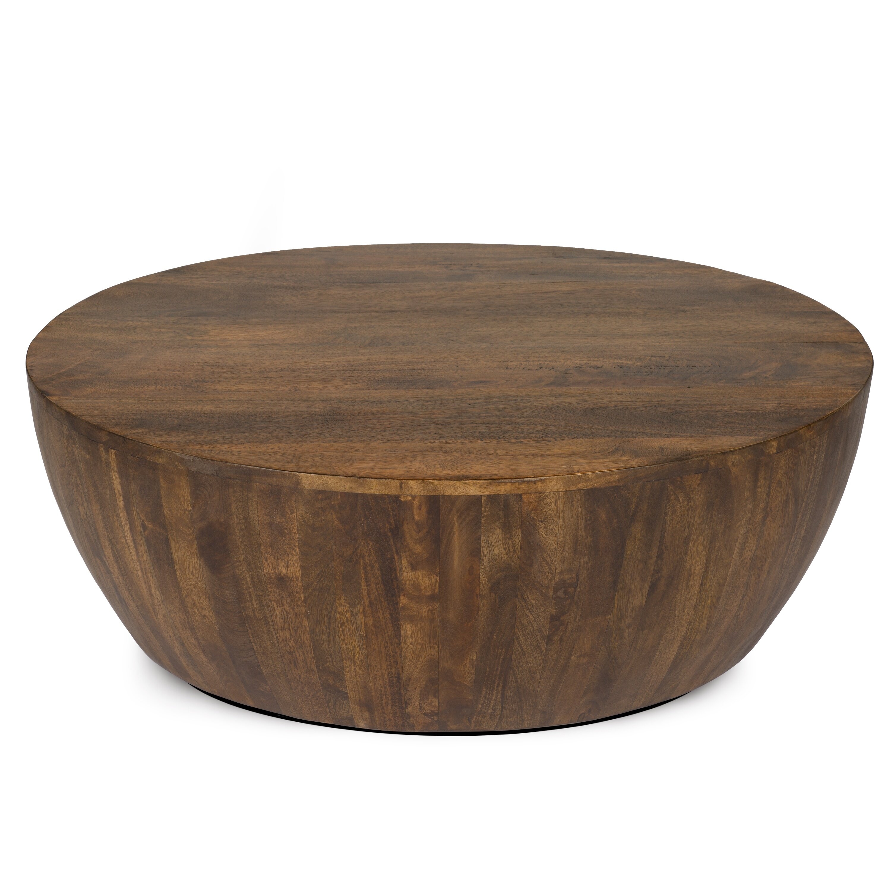 Vivienne Solid Wood Drum Coffee Table - Image 2