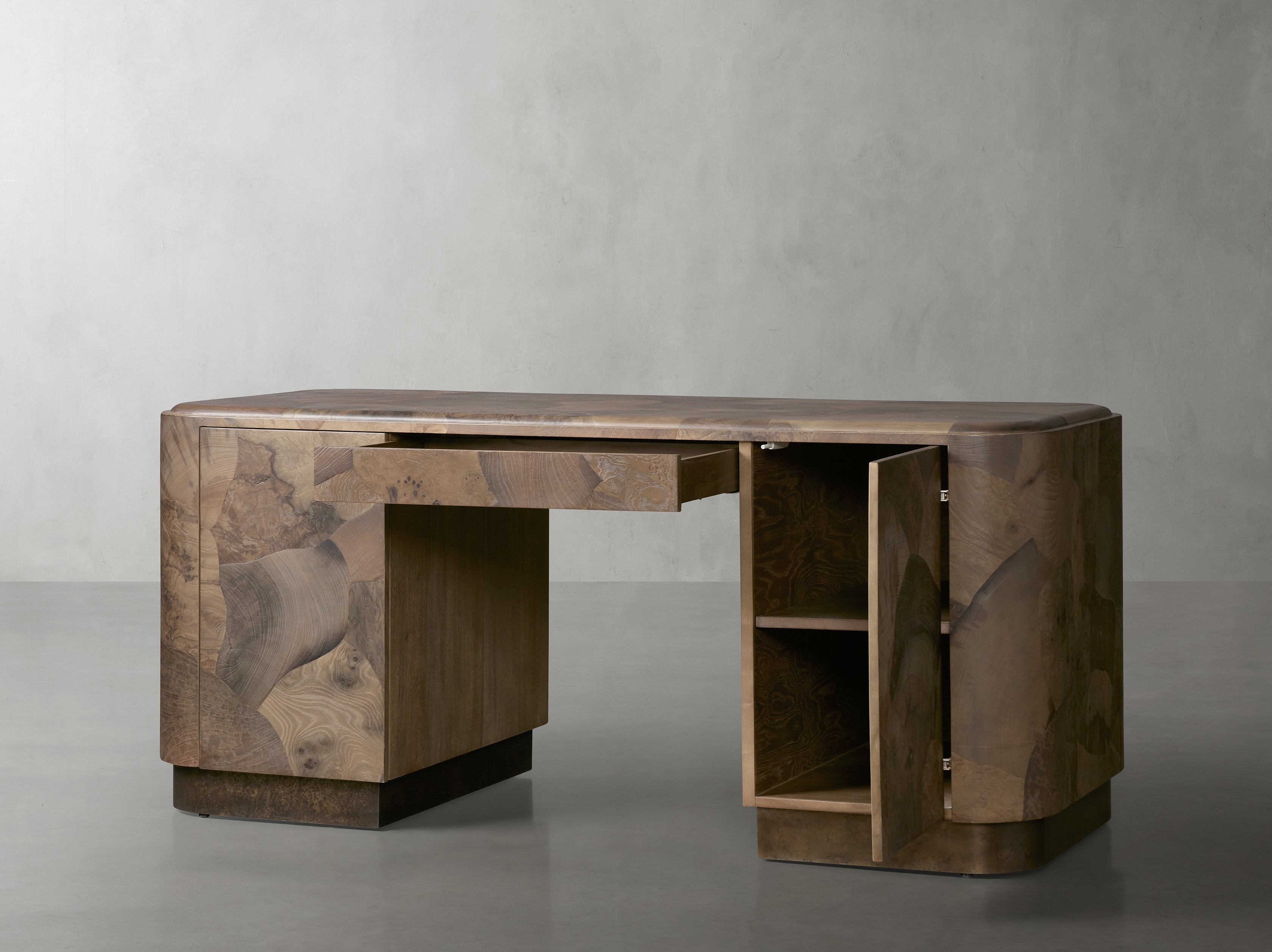 Polanco Executive Desk in Wood Brown - Image 2