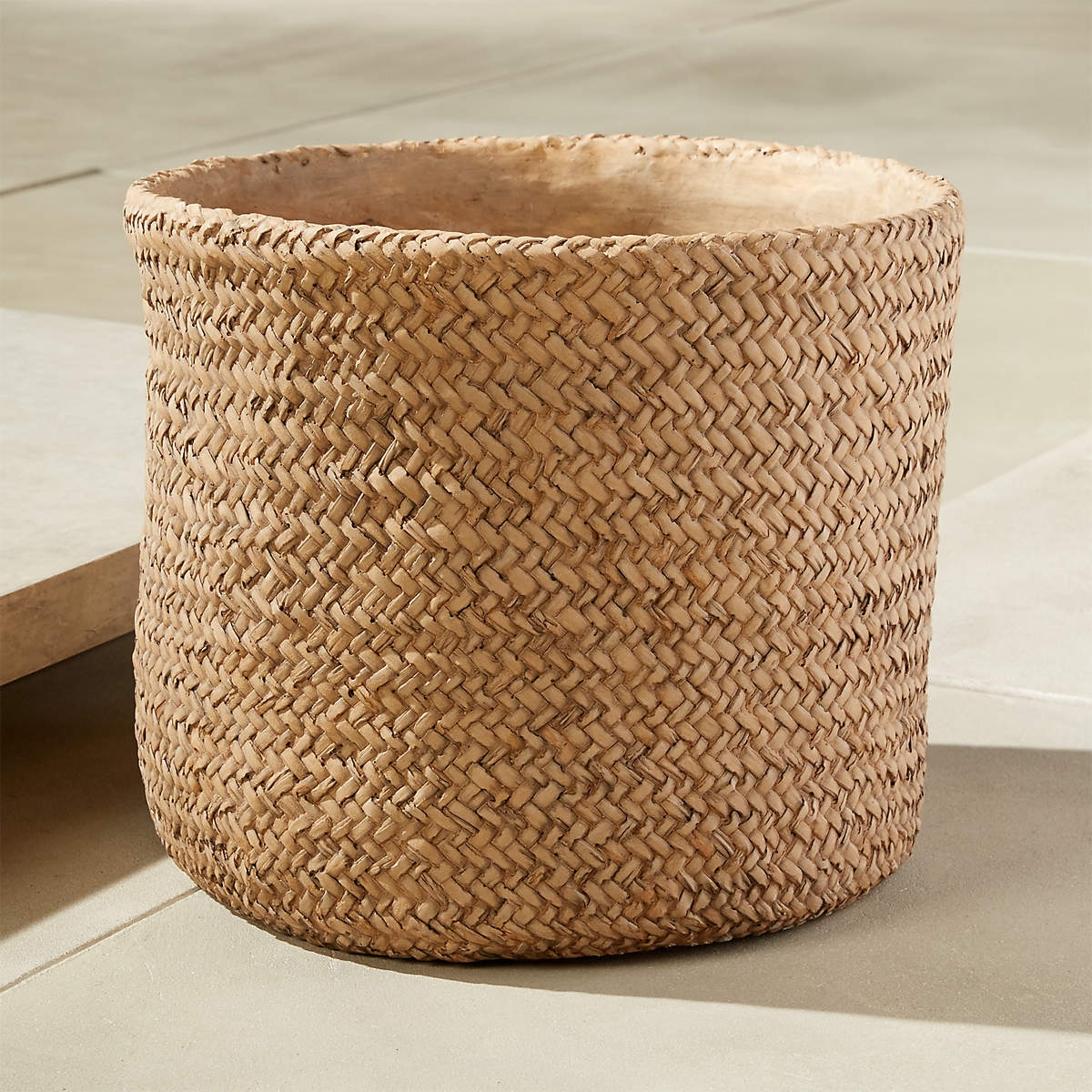 Cement Basket Indoor / Outdoor Planter Large - Image 0