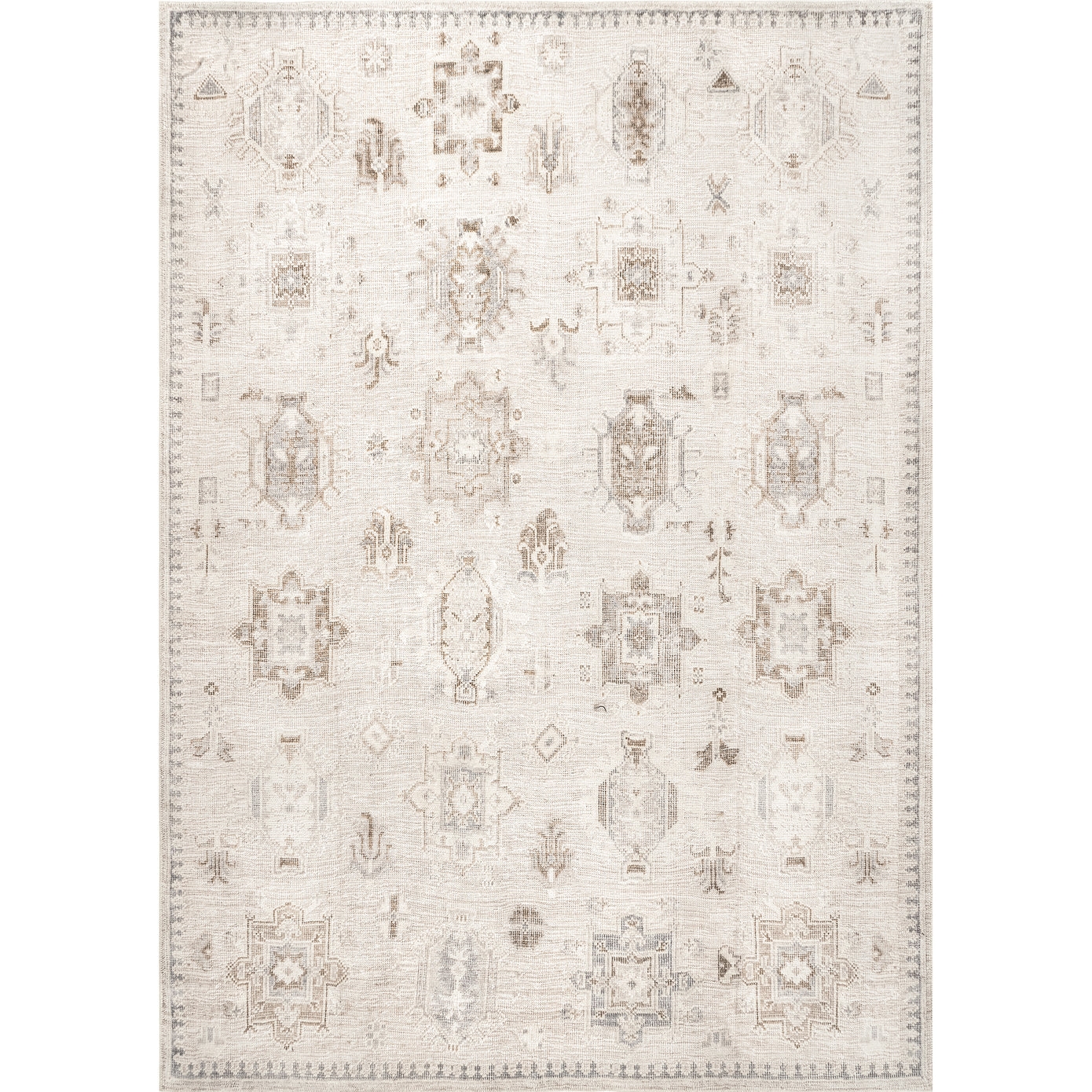 Krystin Distressed Machine Washable Area Rug, 8'x10' - Image 0