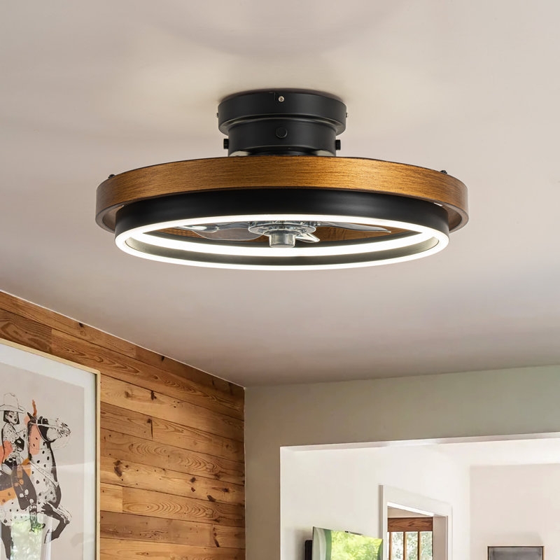 Farmhouse Ceiling Fan With LED Light Fandelier - Image 2