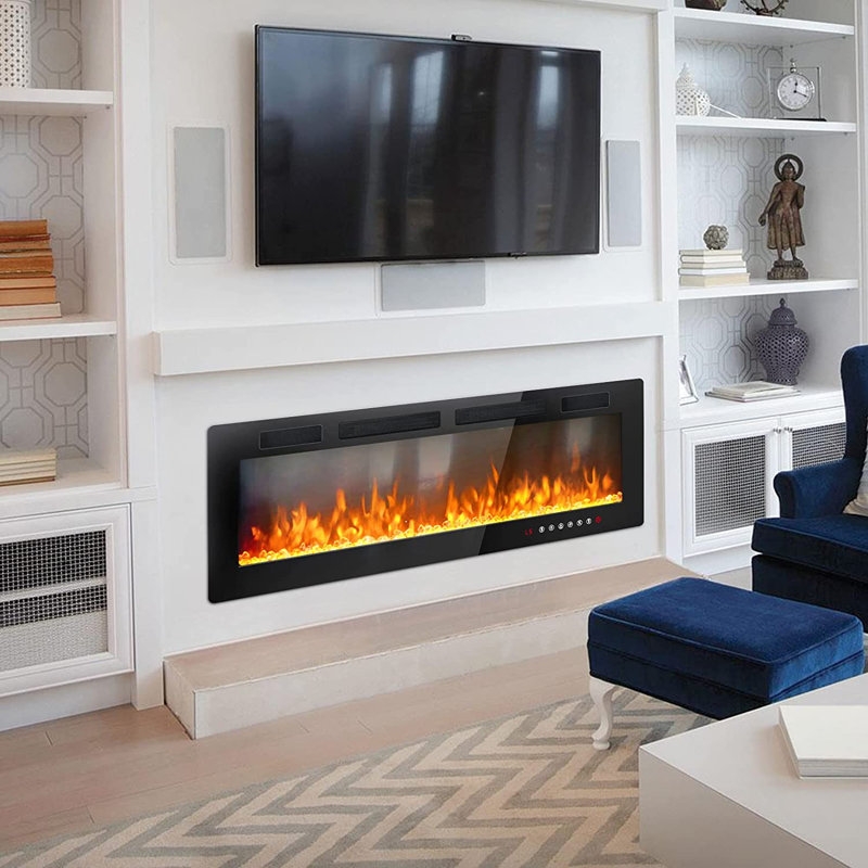 Arcuri Recessed Wall Mounted Electric Fireplace - Image 1