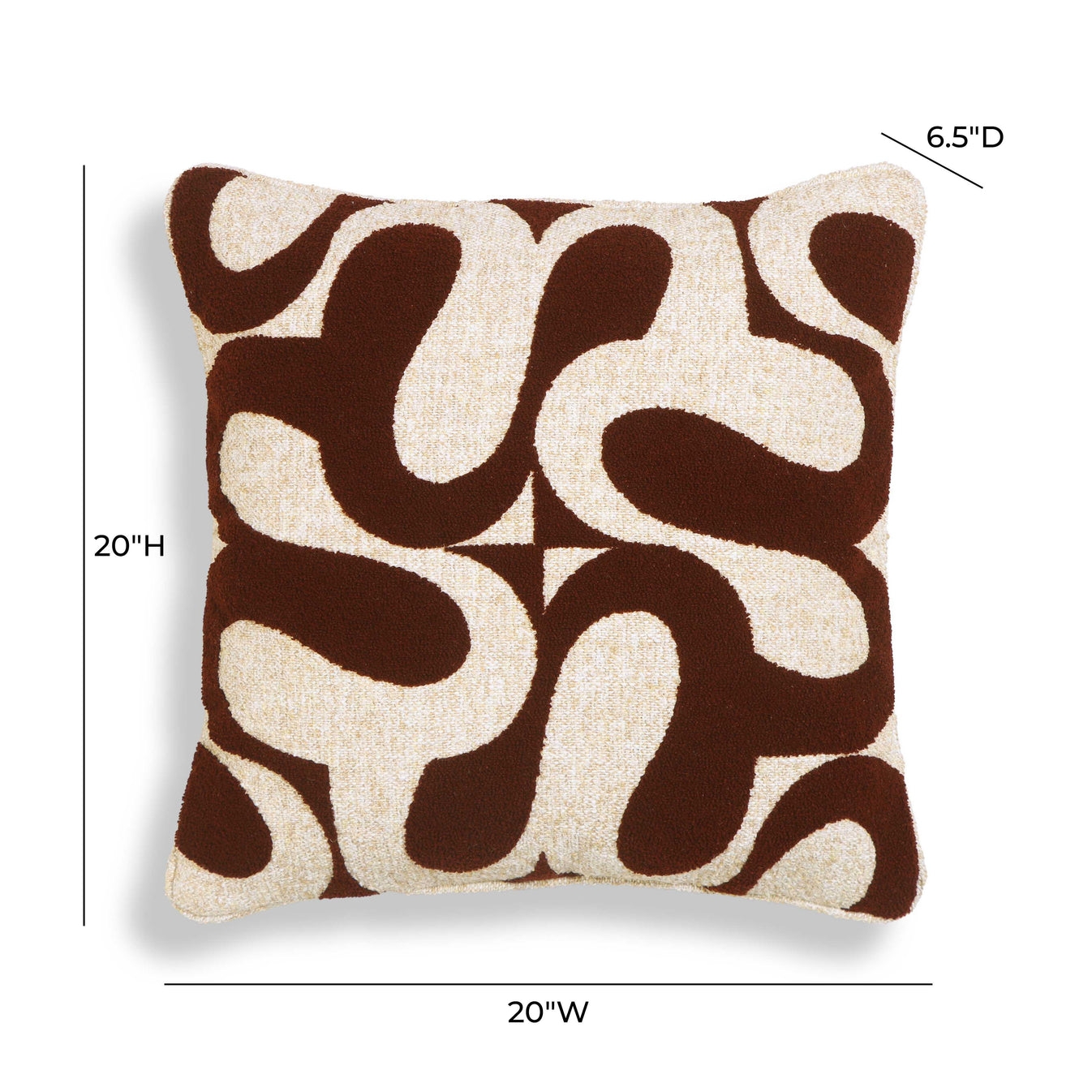 Bonney Boucle 20" Square Accent Cushion Pillow - Image 4