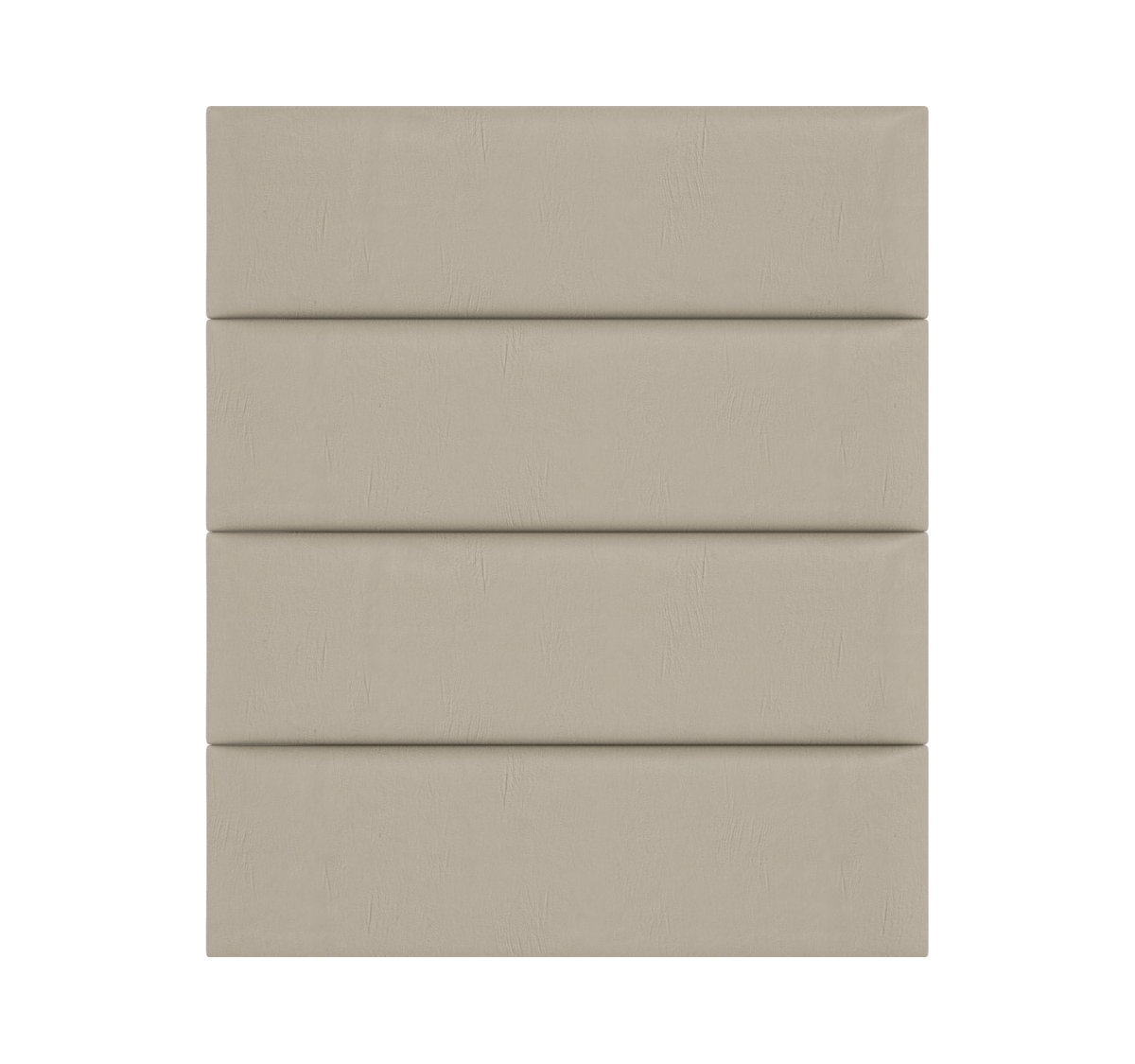 Vintage Leather Wall Paneling in Dusty Taupe - Image 1