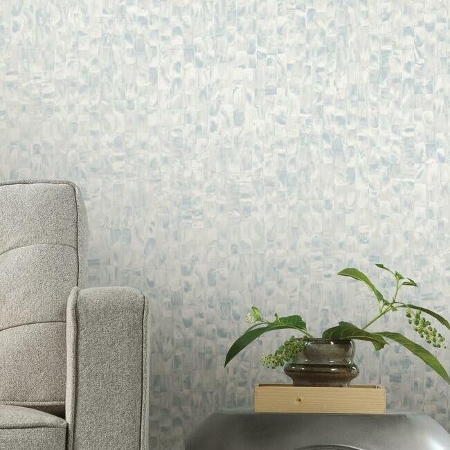 Mother Of Pearl Premium Peel + Stick Wallpaper - Image 0