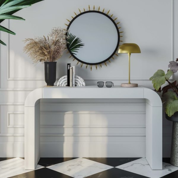Hump White Console Table - Image 2
