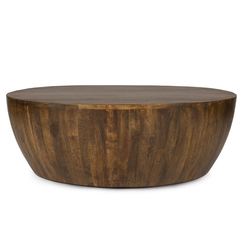 Vivienne Solid Wood Drum Coffee Table - Image 3
