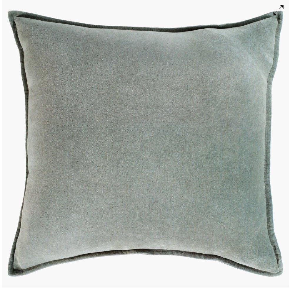 Cotton Velvet CV-021 18"L x 18"W Down Filled Pillow - Image 0