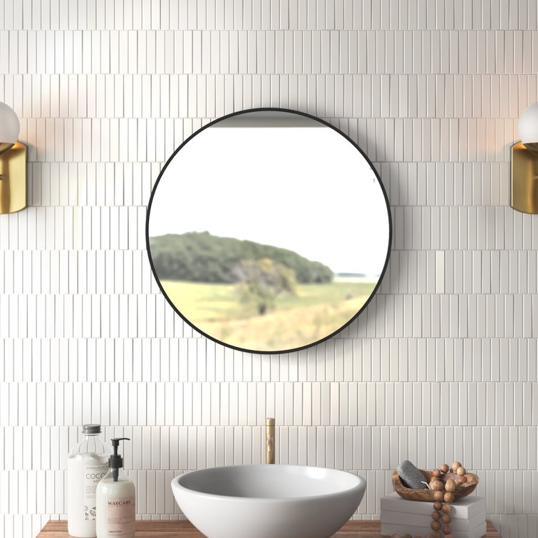 Rouillard Round Metal Wall Mirror - Image 0