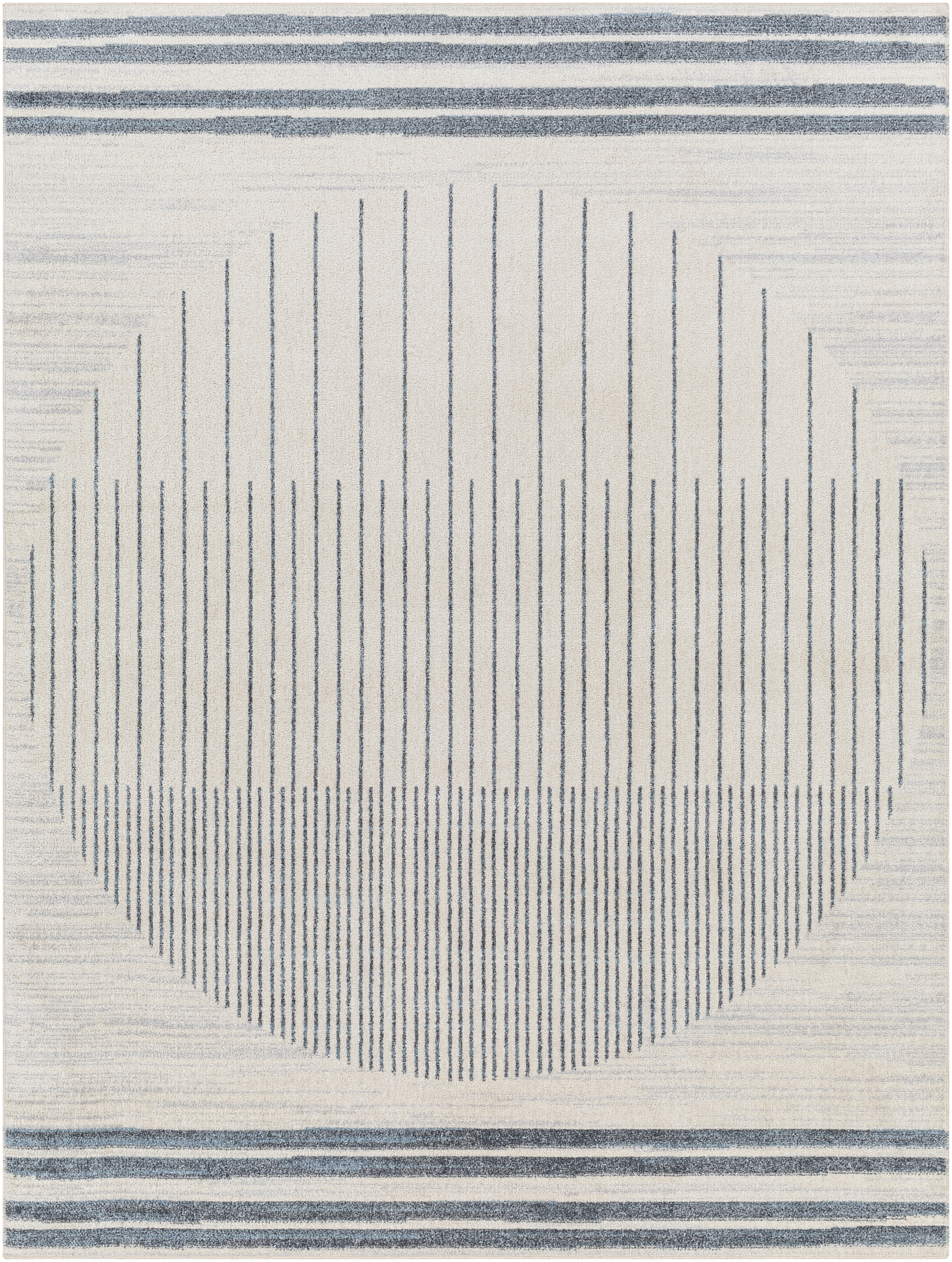 Lillian Beige Indoor 5'3" x 7' Machine Woven Rug - Image 0