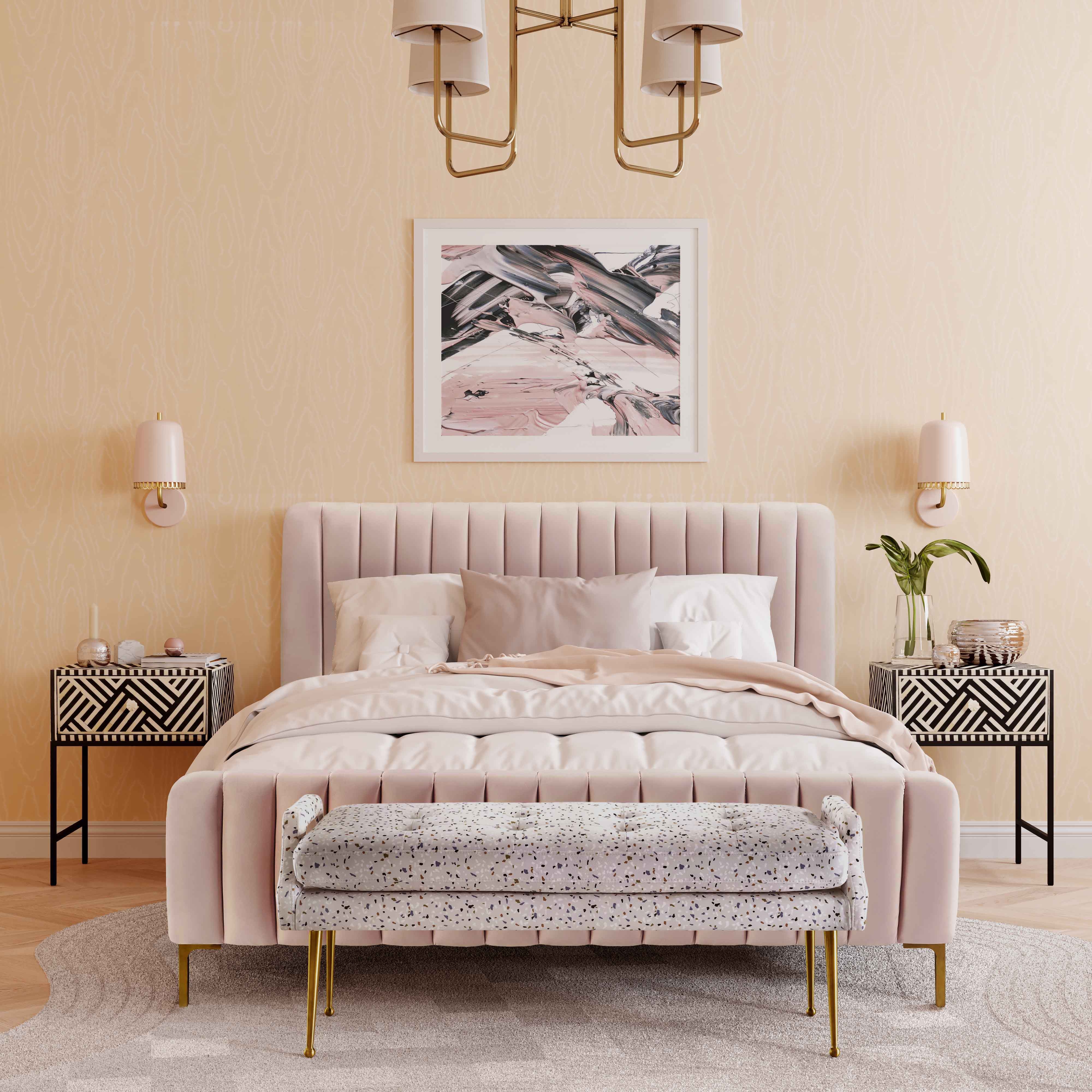 Angela Blush Bed in Queen - Image 6
